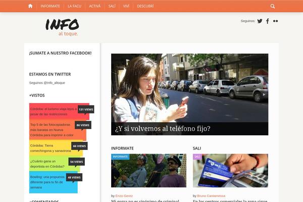 Newses theme site design template sample