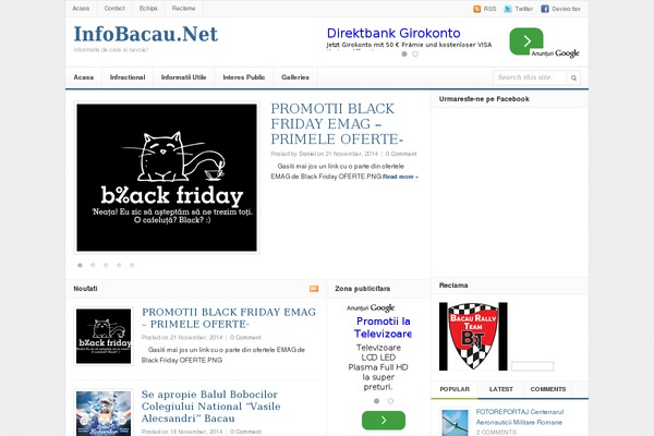 Daily theme site design template sample