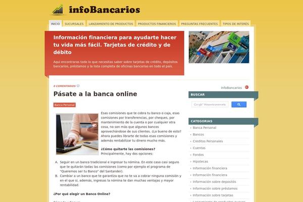 Mainstream theme site design template sample