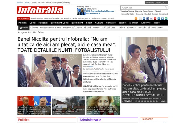 Newspaper theme site design template sample