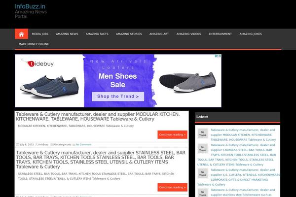 Magazine Style theme site design template sample