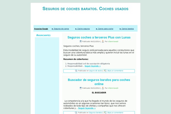 infocarros.org site used Adsenseonthetop