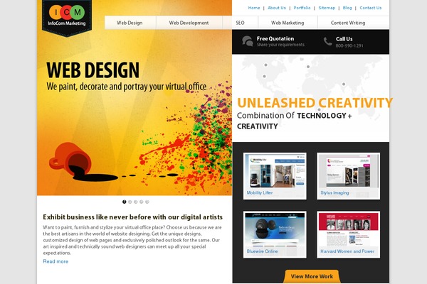 iNove theme site design template sample
