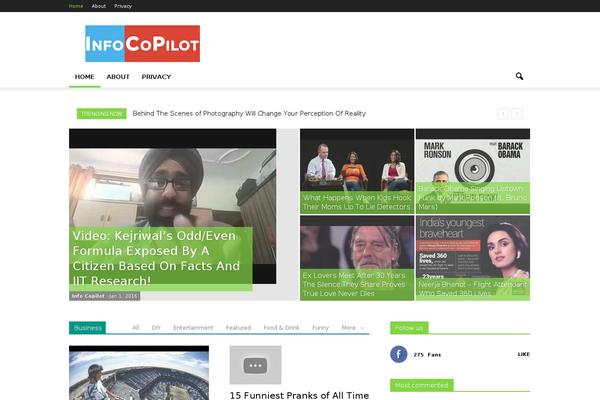 Site using SocialBuzz plugin