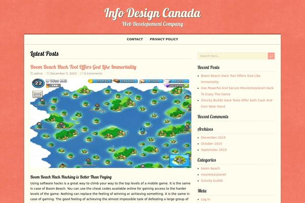 Site using Contact Form plugin