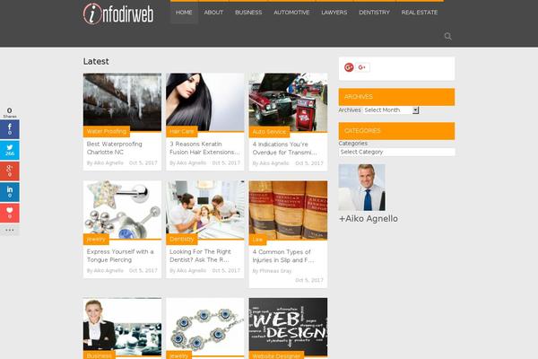 infodirweb.com site used MagXP theme