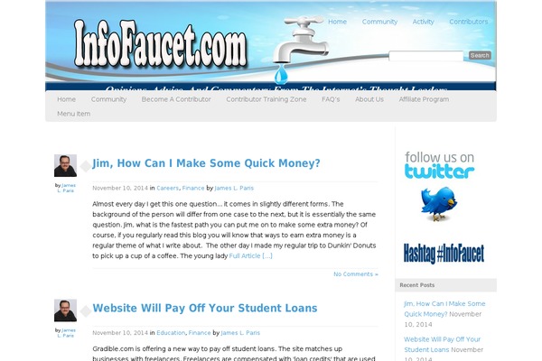 Custom Community Pro theme site design template sample