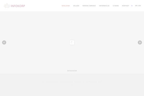 Blu theme site design template sample