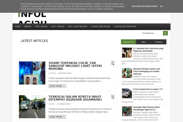 Acacia theme site design template sample