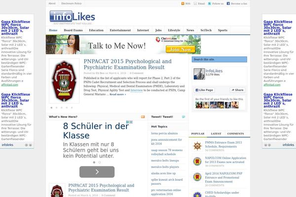 Daily theme site design template sample