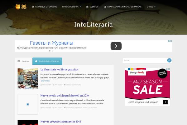 InHype theme site design template sample