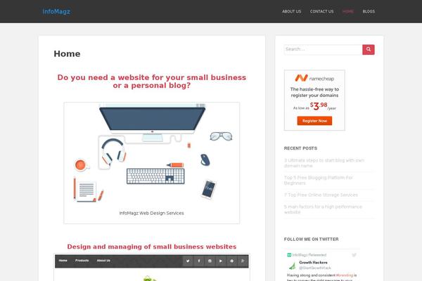 Child-theme theme site design template sample