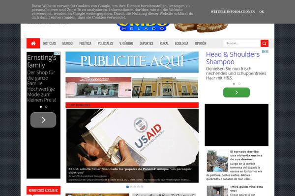 Reportage theme site design template sample