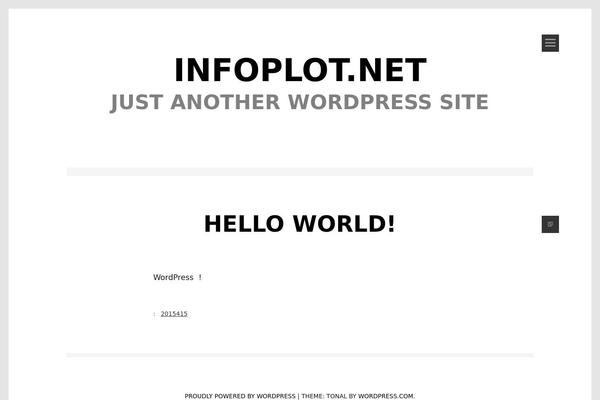 Tonal theme site design template sample