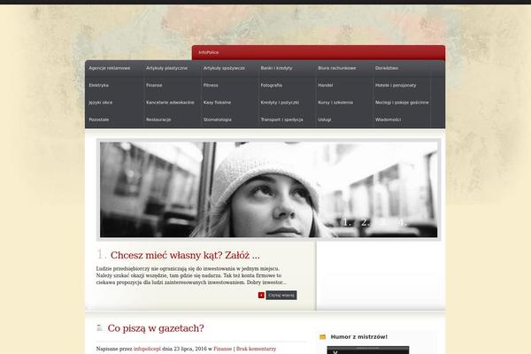 Default theme site design template sample