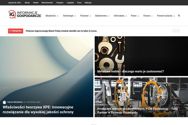 informacjegospodarcze.pl site used GrandNews