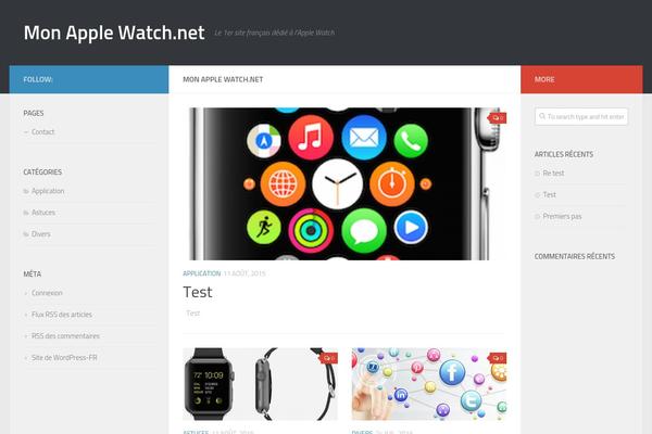 Hueman theme site design template sample