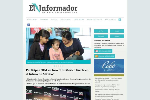 Periodico theme site design template sample