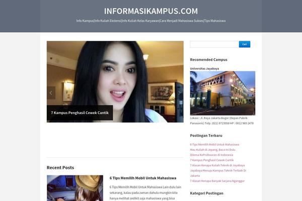 Campus theme site design template sample