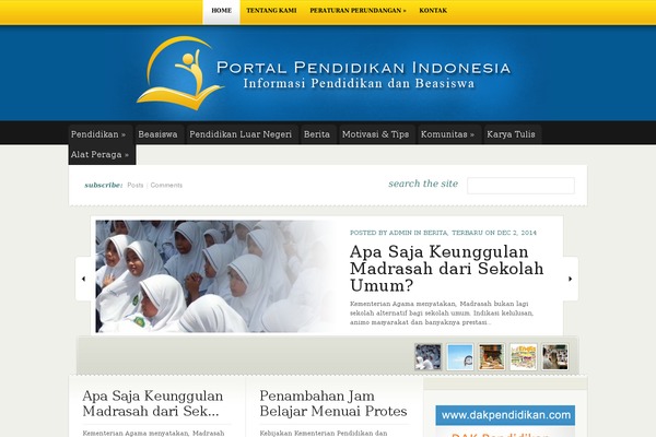 eNews theme site design template sample