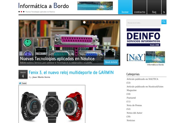 informaticaabordo.com site used Evolutionary-theme