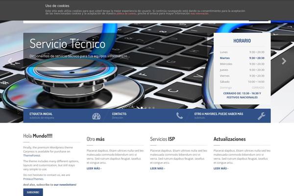 CarPress theme site design template sample