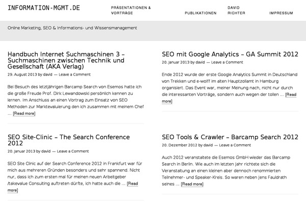 Minimum Pro theme site design template sample