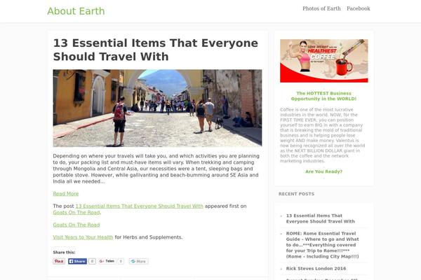 Focusblog theme site design template sample