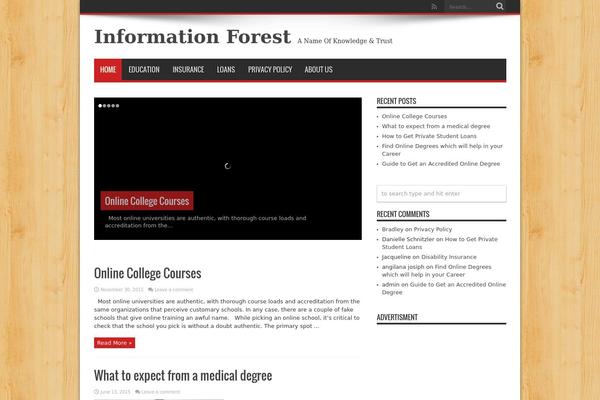 Jarida theme site design template sample