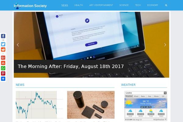 Site using WPFront Scroll Top plugin