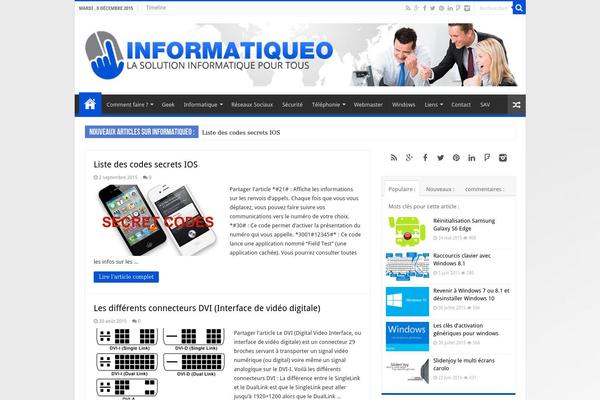 Sahifa theme site design template sample
