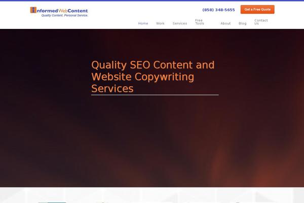 Site using Thrivehive plugin
