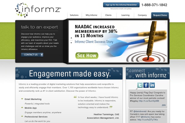 informz WordPress theme, websites list used informz theme informz theme websites examples