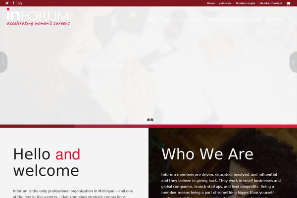 Enfold theme site design template sample