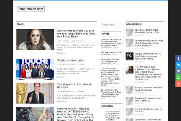 Silver_mag_lite theme site design template sample