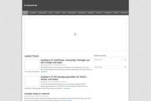 Exciter theme site design template sample