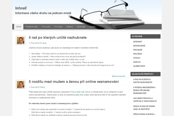 infosit.cz site used Foghorn