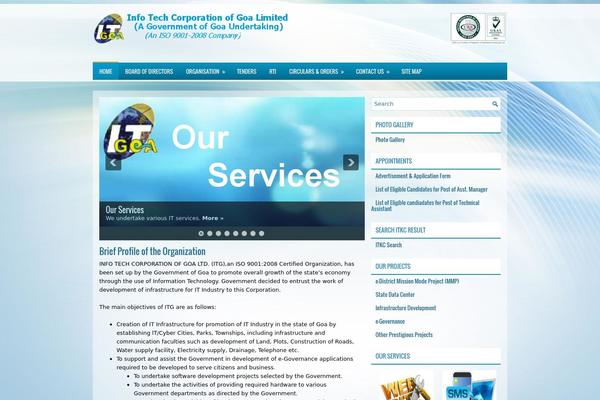 Zona theme site design template sample
