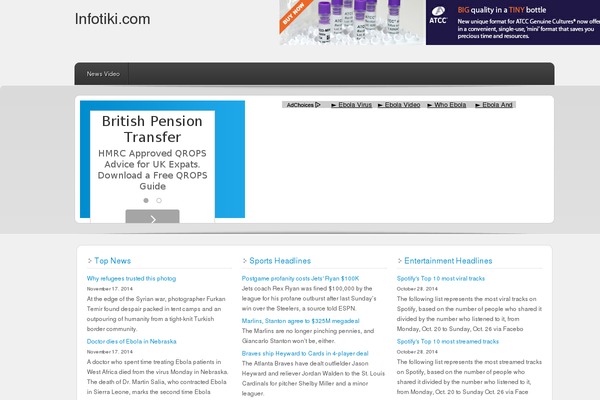 Enterprise theme site design template sample