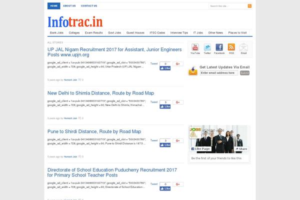 infotrac.in site used Freshlife