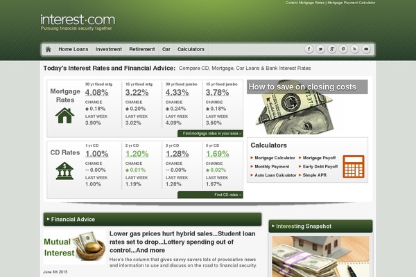 infotrak.com site used Interest