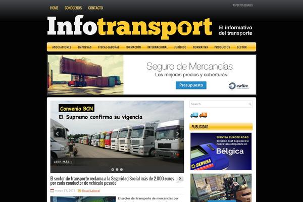 Magazine theme site design template sample