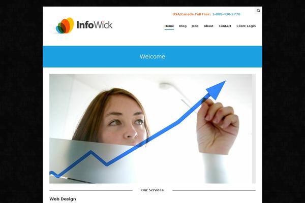 IMPACT theme site design template sample