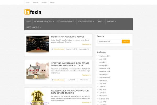 Bloggie theme site design template sample