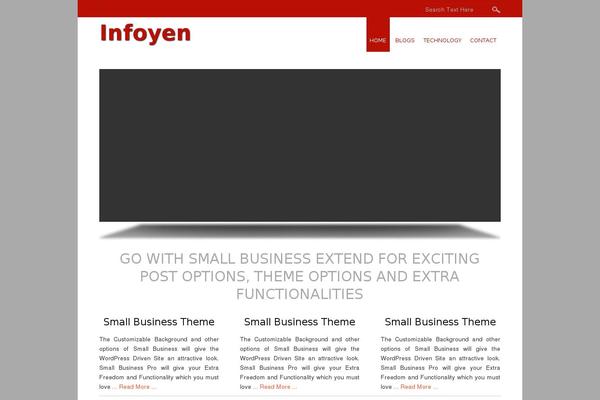 Small Business theme site design template sample