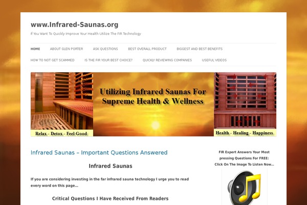 infrared-saunas.org site used Twenty Twelve