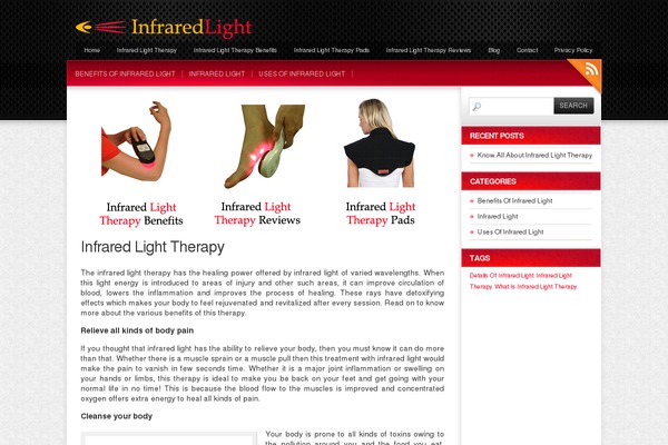 infraredlighttherapy.org site used Colorbold
