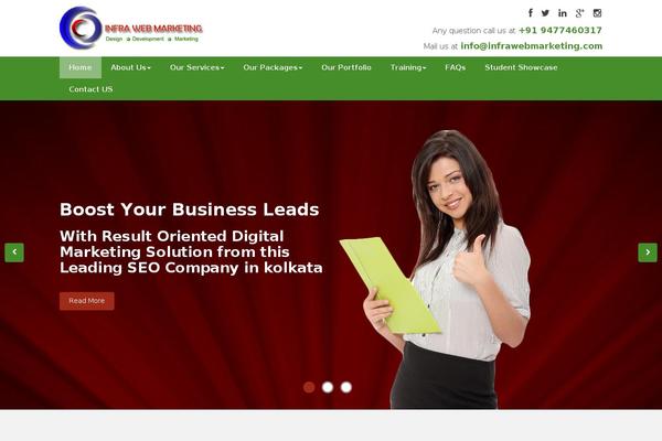 infrawebmarketing.com site used Infraweb