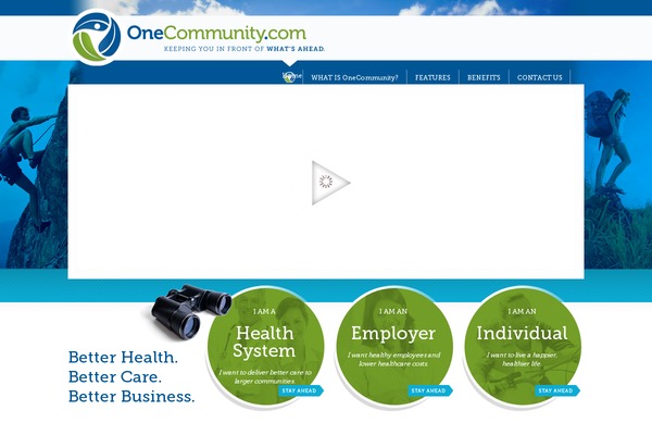 OneCommunity theme site design template sample