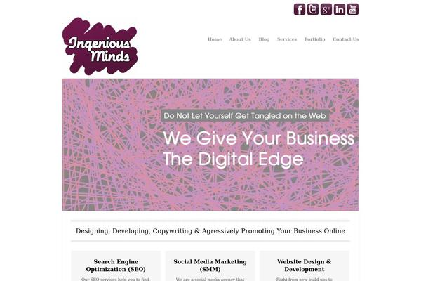 Wpex-bizz theme site design template sample